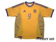 Photo1: Sweden 2002 Home Shirt #9 Fredrik Ljungberg (1)