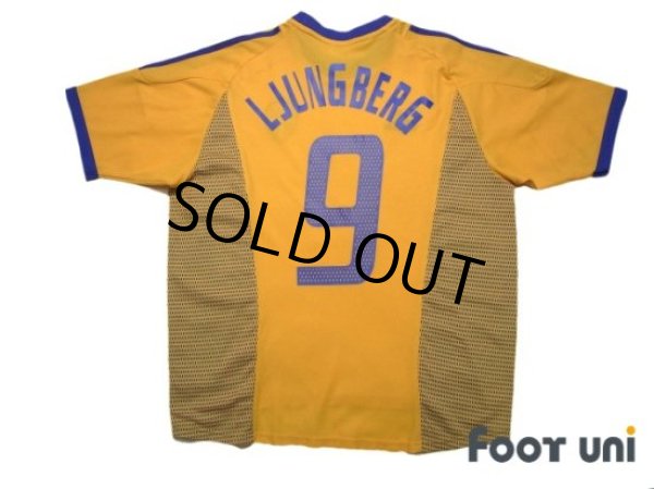 Photo2: Sweden 2002 Home Shirt #9 Fredrik Ljungberg (2)