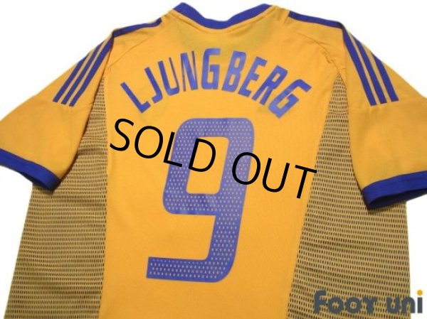 Photo4: Sweden 2002 Home Shirt #9 Fredrik Ljungberg (4)