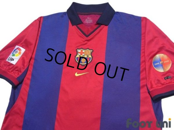 Photo3: FC Barcelona 2000-2001 Home Shirt #10 Rivaldo LFP Patch/Badge (3)