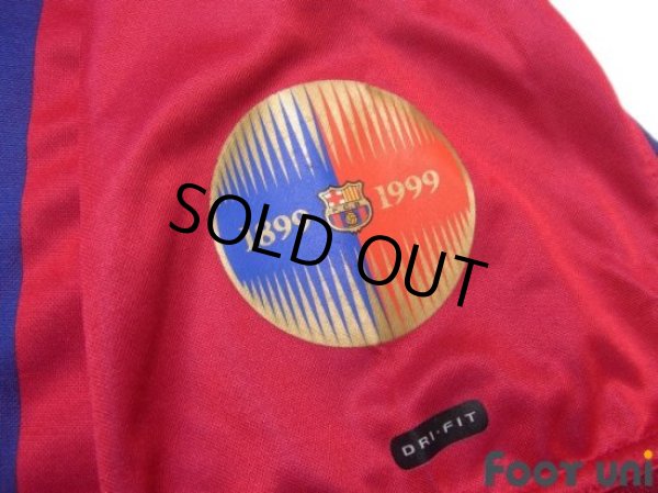 Photo7: FC Barcelona 2000-2001 Home Shirt #10 Rivaldo LFP Patch/Badge (7)