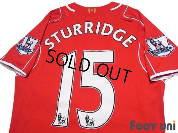 Photo4: Liverpool 2014-2015 Home Shirt #15 Daniel Sturridge BARCLAYS PREMIER LEAGUE Patch/Badge (4)