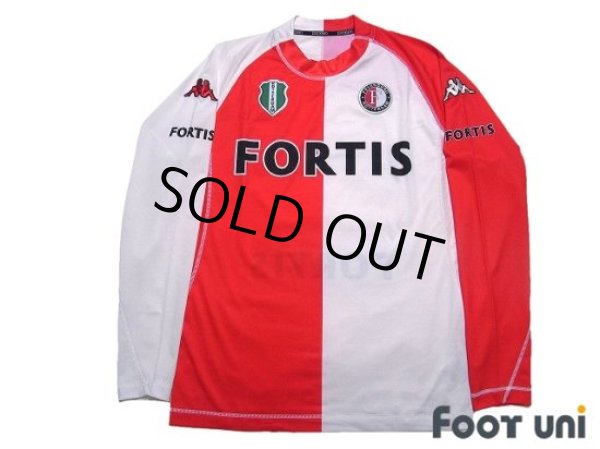 Photo1: Feyenoord 2004-2005 Home Long Sleeve Shirt (1)