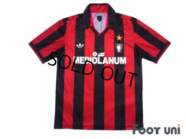 Photo1: AC Milan 1990-1992 Home Reprint Shirt (1)