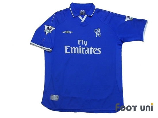 chelsea fc チェルシー　2001 2003 01/03 HOME丈半袖