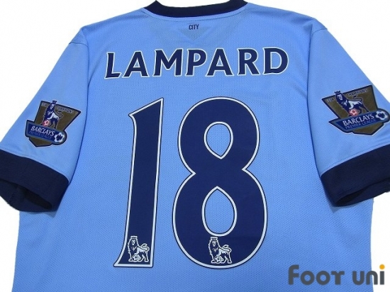 Manchester City 2014-2015 Home Authentic Shirt #18 Lampard - Store From Footuni Japan