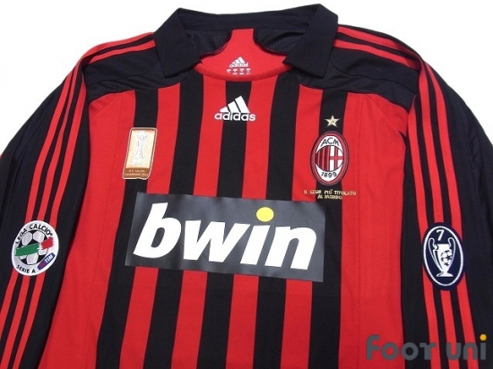 salt liter synder AC Milan 2007-2008 Home Match Issue Long Sleeve Shirt #3 Maldini - Online  Store From Footuni Japan