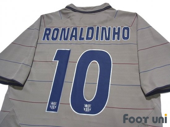 FC Barcelona 2003-2005 Away Shirt #10 Ronaldinho - Online Shop From Footuni  Japan