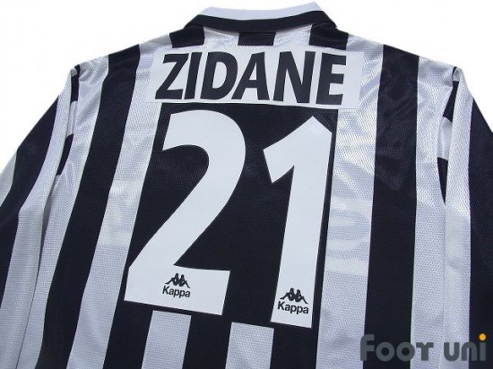 finekeys Retro Juventus Home Soccer Football Jersey 1997/1998 Men Adult Zidane #21 M / Zidane #21