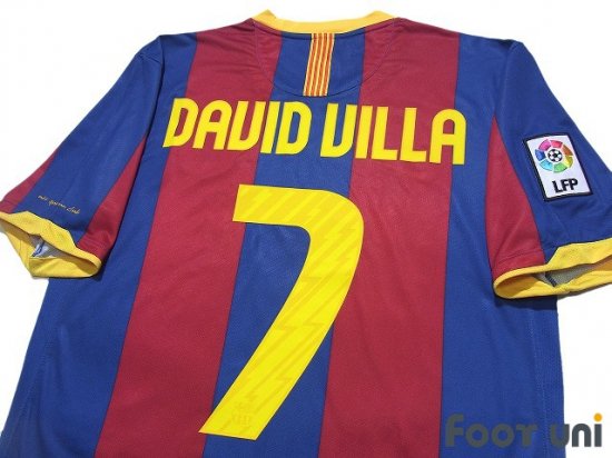 Barcelona 2010-2011 Home Shirt #7 David Villa - Online From Japan